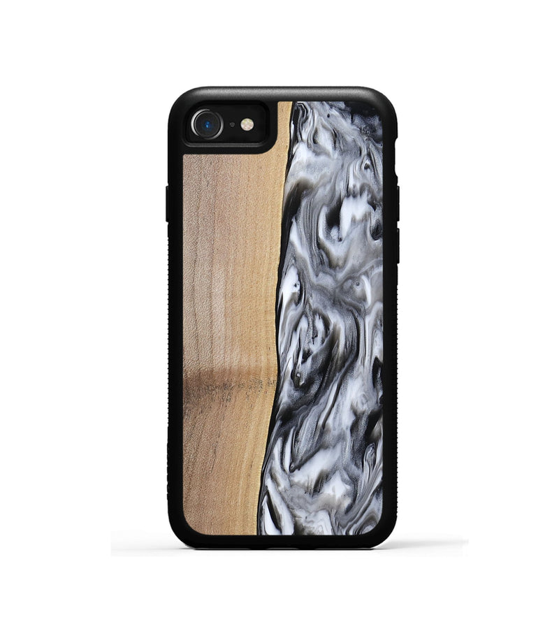 iPhone SE Wood Phone Case - Eva (Black & White, 753946)