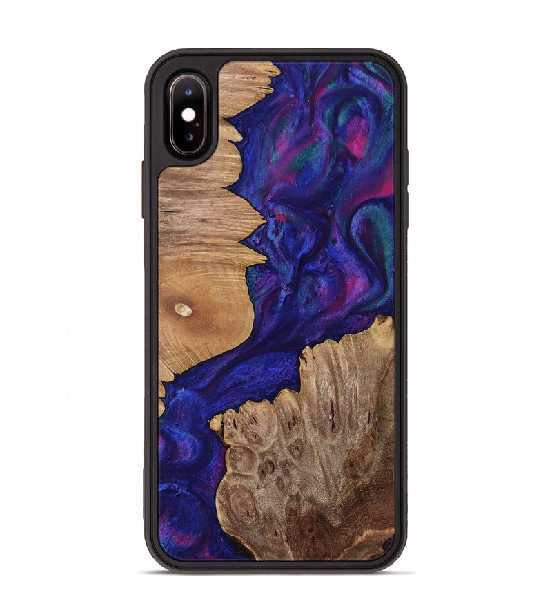 iPhone Xs Max Wood Phone Case - Cora (Purple, 753968)