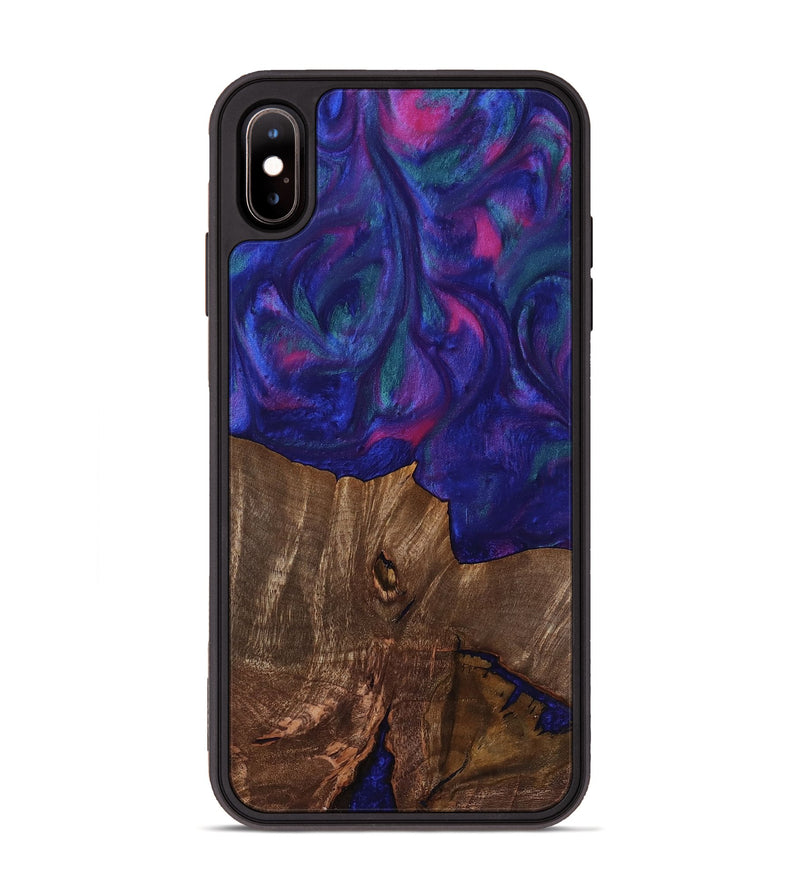 iPhone Xs Max Wood Phone Case - Alia (Purple, 754001)