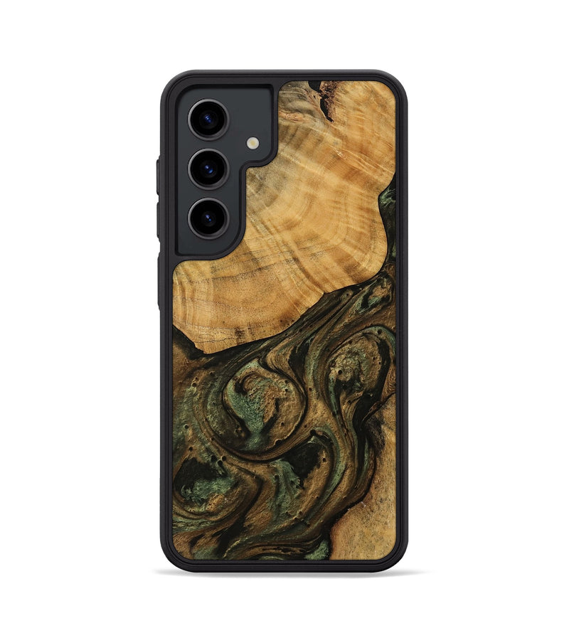 Galaxy S24 Wood Phone Case - Ariyah (Green, 754009)