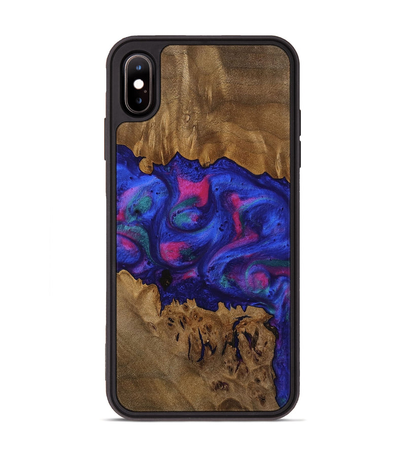 iPhone Xs Max Wood Phone Case - Jiraiya (Purple, 754025)