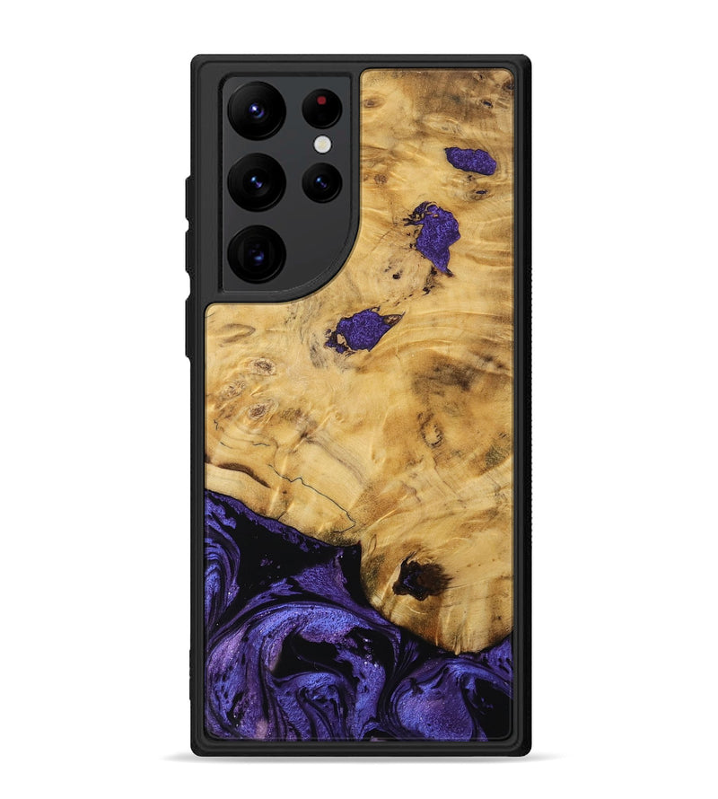 Galaxy S22 Ultra Wood Phone Case - Mikalah (Purple, 754033)