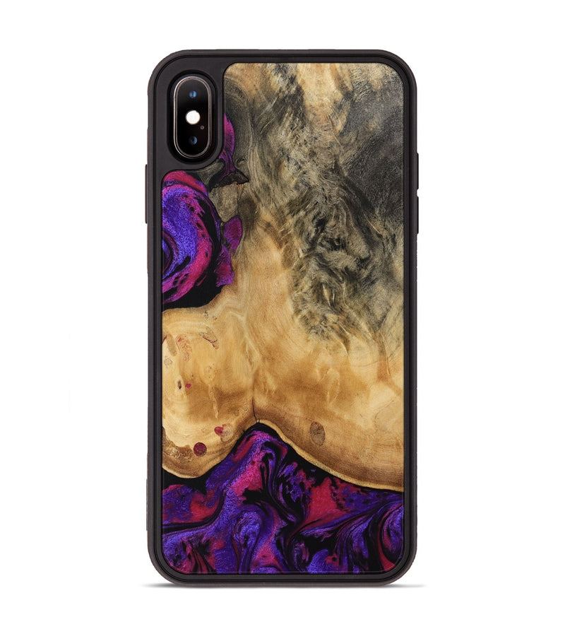 iPhone Xs Max Wood Phone Case - Anne (Purple, 754034)