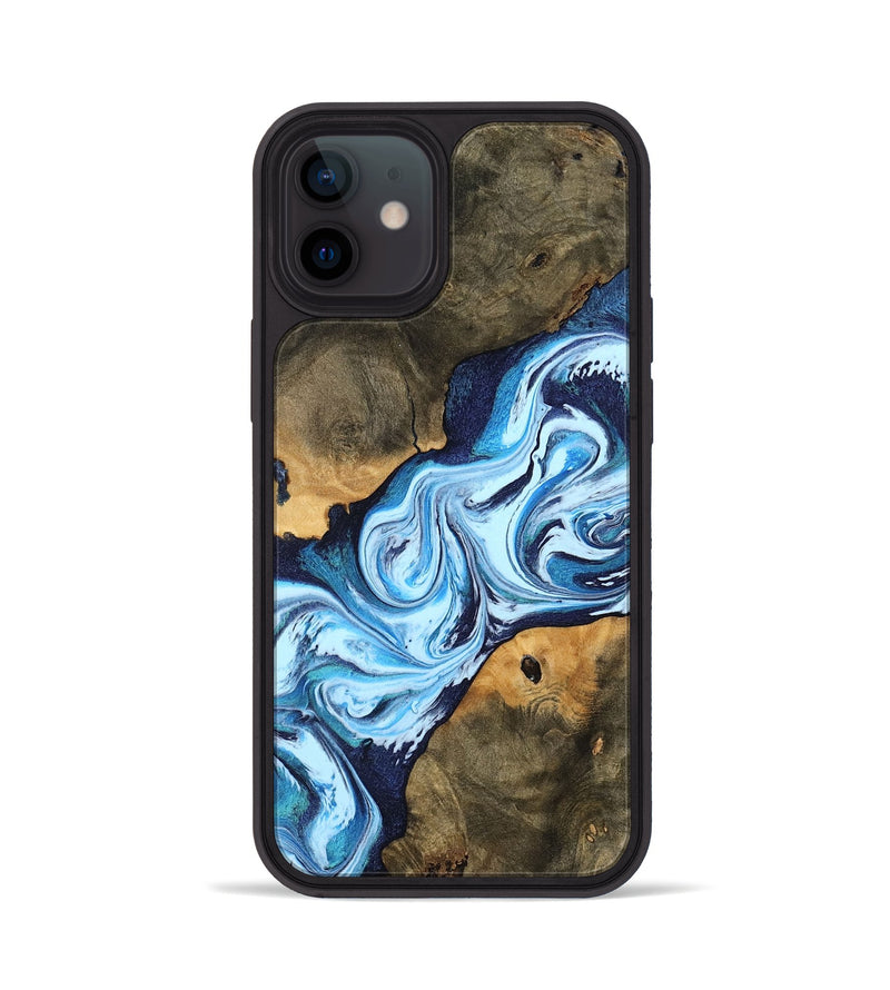 iPhone 12 Wood Phone Case - Maryjo (Blue, 754486)