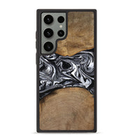 Galaxy S23 Ultra Wood Phone Case - Haisley (Black & White, 756509)