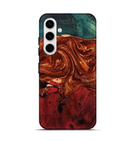 Galaxy S25 Wood Live Edge Phone Case - Caryl (Red, 756558)