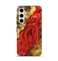 Galaxy S25 Wood Live Edge Phone Case - Renita (Red, 756568)