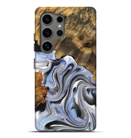 Galaxy S25 Ultra Wood Live Edge Phone Case - Ayla (Black & White, 756593)