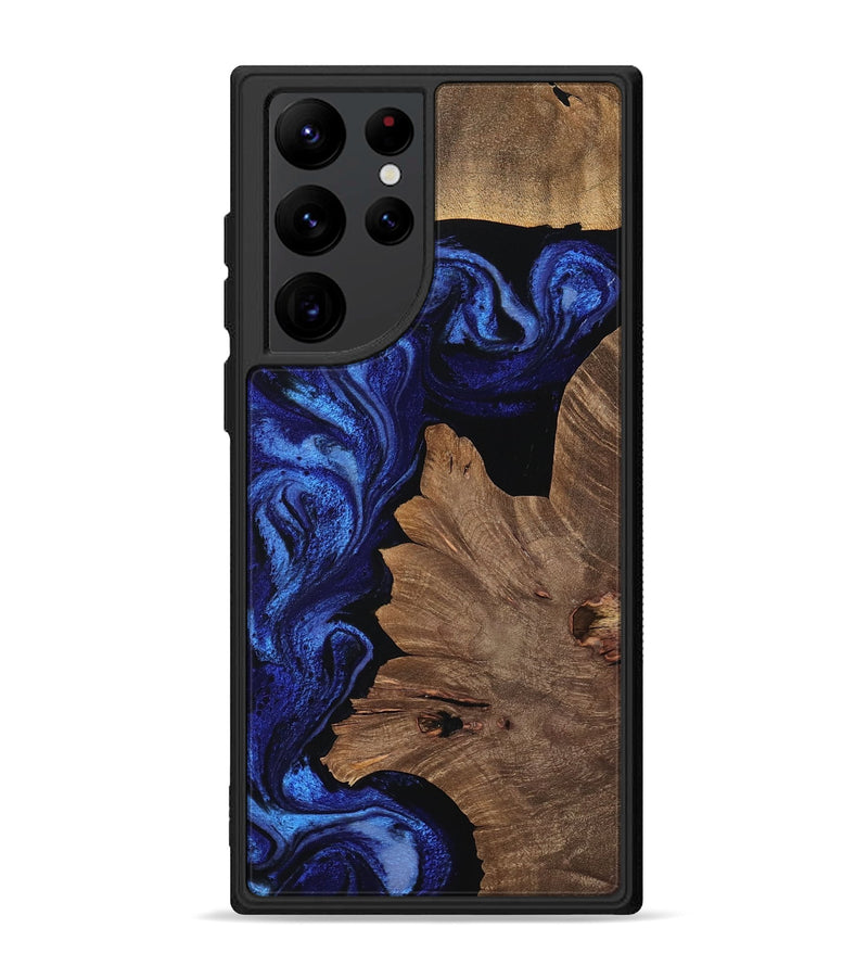 Galaxy S22 Ultra Wood Phone Case - Fay (Blue, 756697)