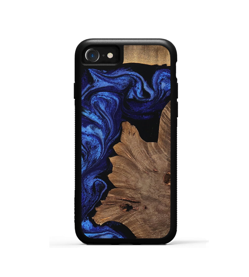 iPhone SE Wood Phone Case - Fay (Blue, 756697)