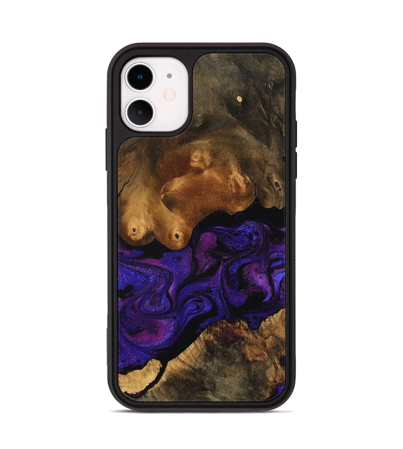 iPhone 11 Wood Phone Case - Pat (Purple, 756700)