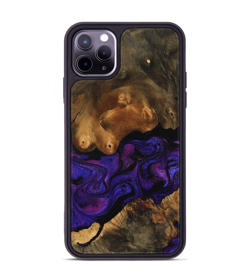 iPhone 11 Pro Max Wood Phone Case - Pat (Purple, 756700)