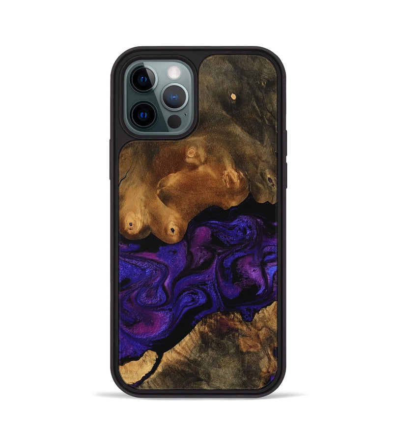 iPhone 12 Pro Wood Phone Case - Pat (Purple, 756700)