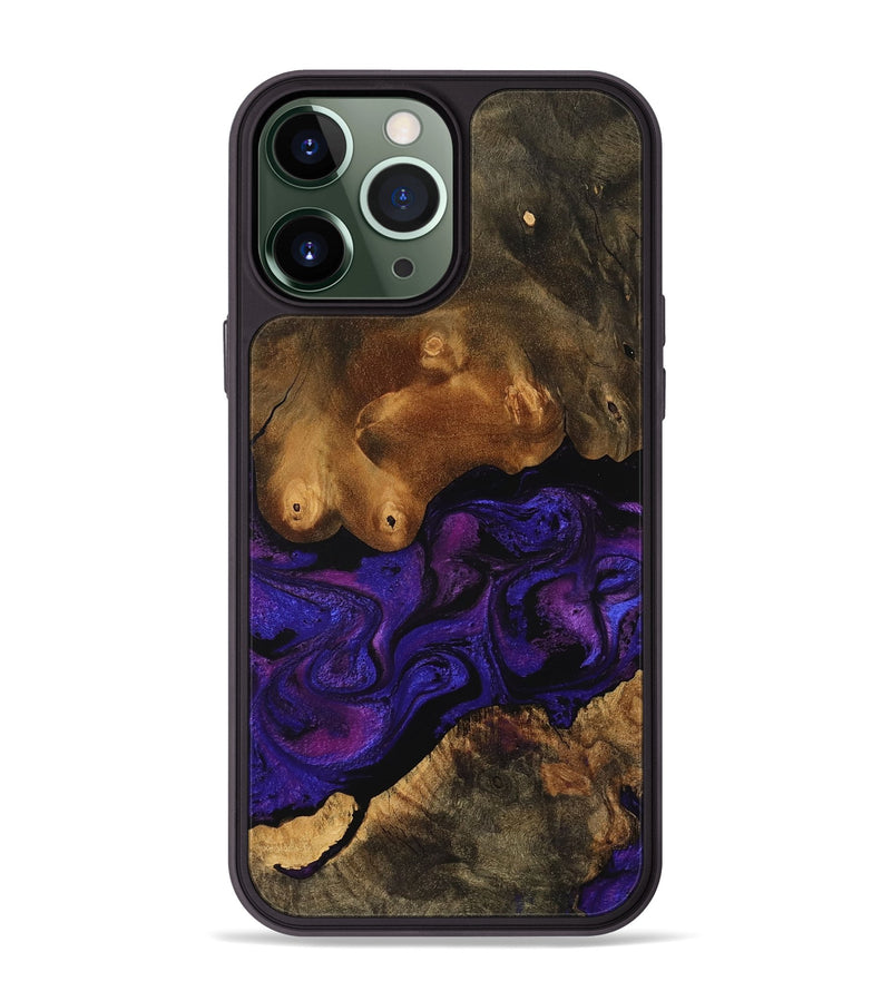 iPhone 13 Pro Max Wood Phone Case - Pat (Purple, 756700)