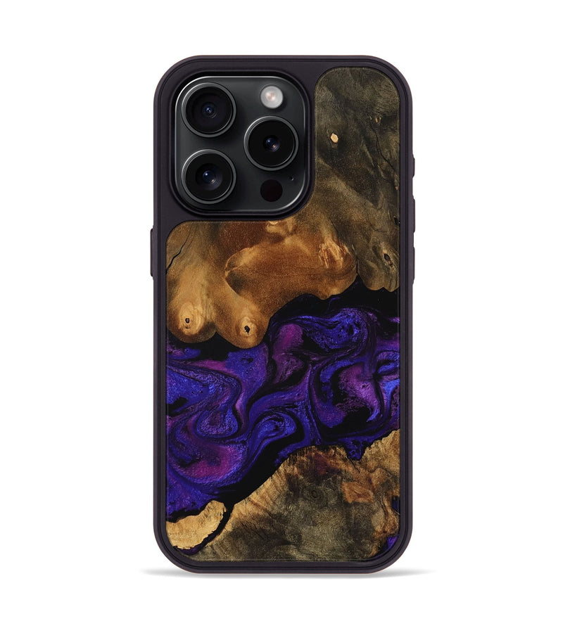 iPhone 15 Pro Wood Phone Case - Pat (Purple, 756700)