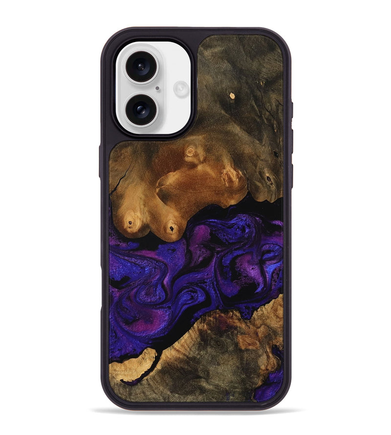 iPhone 16 Plus Wood Phone Case - Pat (Purple, 756700)