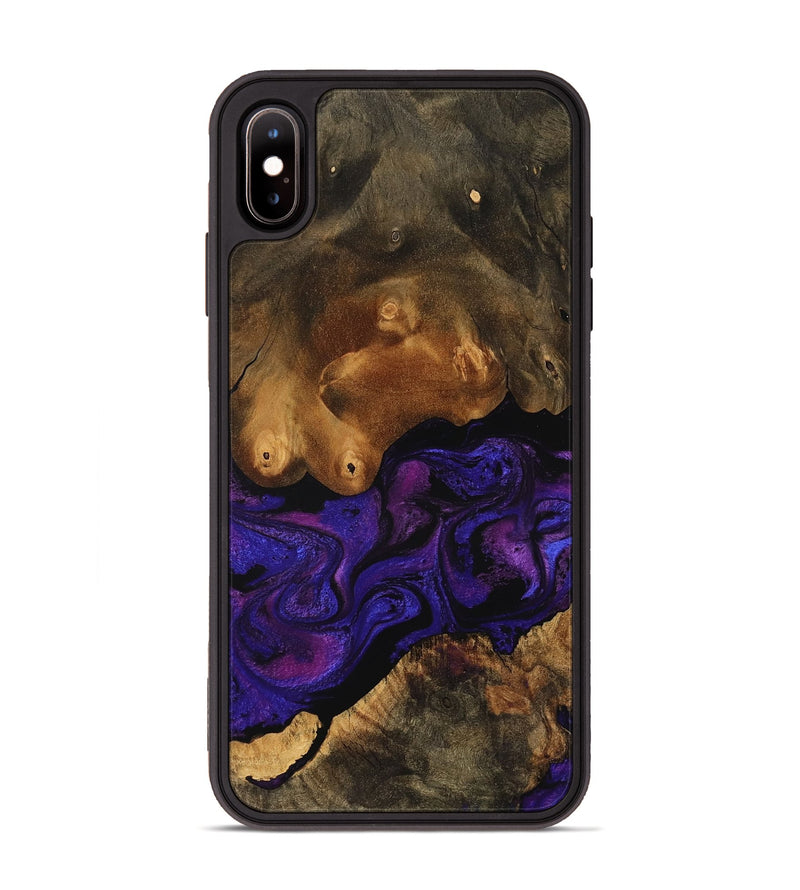 iPhone Xs Max Wood Phone Case - Pat (Purple, 756700)