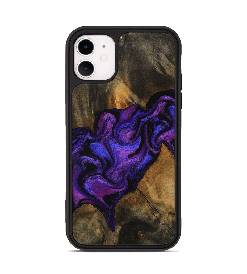 iPhone 11 Wood Phone Case - Meir (Purple, 756706)