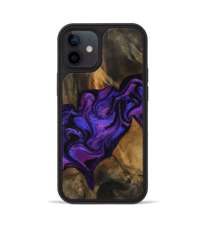 iPhone 12 Wood Phone Case - Meir (Purple, 756706)