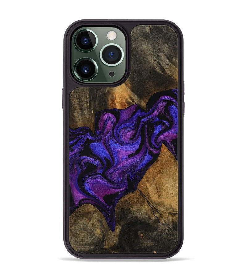 iPhone 13 Pro Max Wood Phone Case - Meir (Purple, 756706)