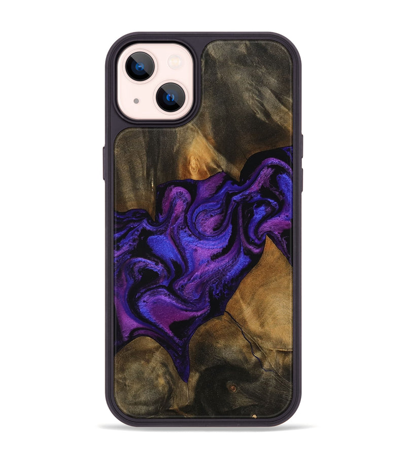 iPhone 14 Plus Wood Phone Case - Meir (Purple, 756706)