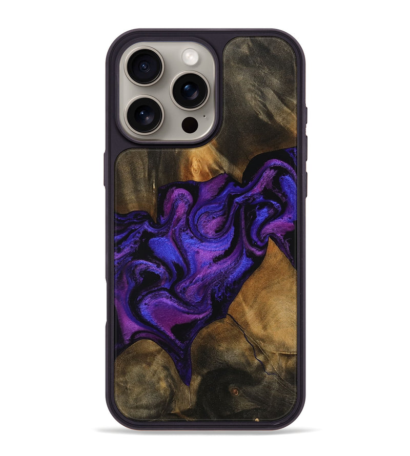 iPhone 16 Pro Max Wood Phone Case - Meir (Purple, 756706)