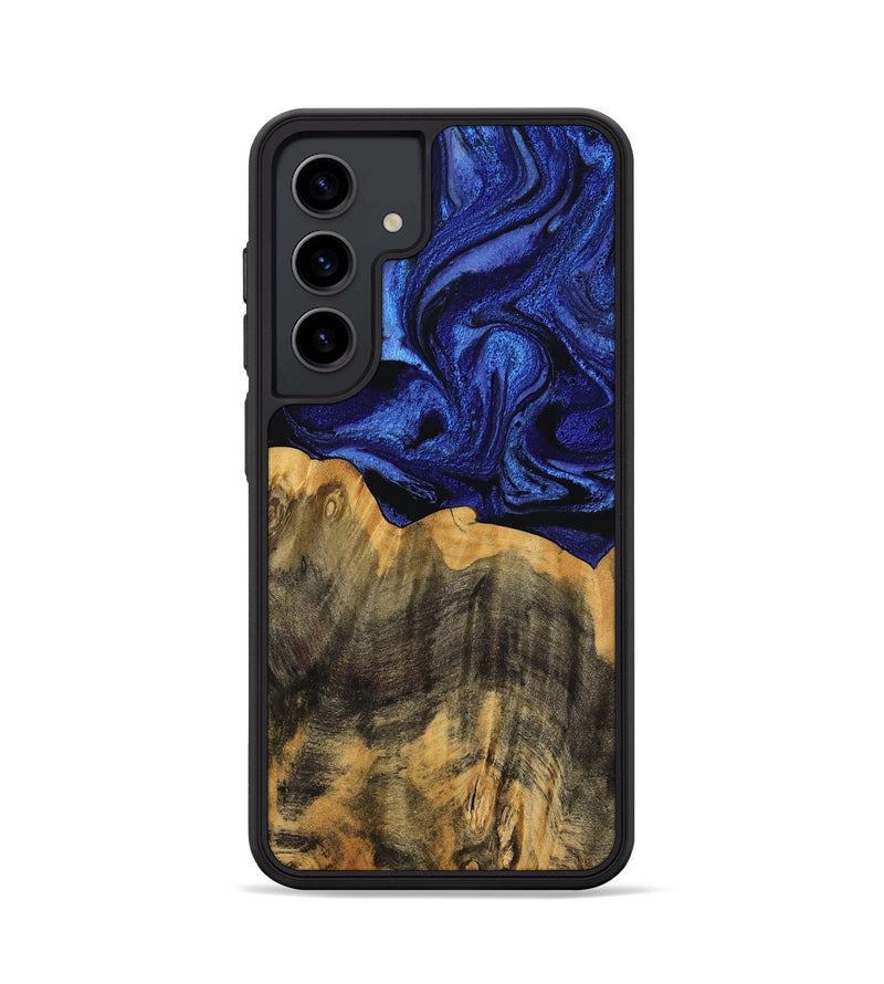 Galaxy S24 Wood Phone Case - Cindi (Blue, 756708)