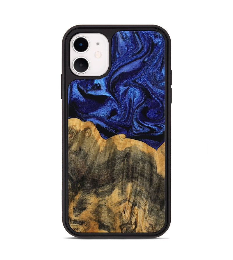 iPhone 11 Wood Phone Case - Cindi (Blue, 756708)