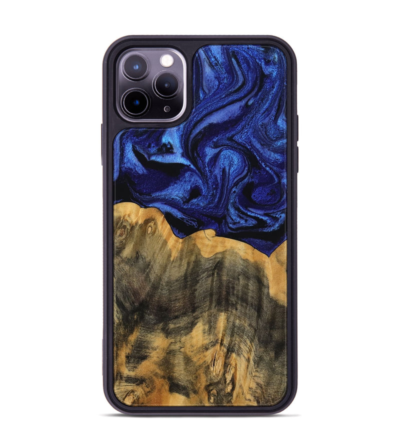 iPhone 11 Pro Max Wood Phone Case - Cindi (Blue, 756708)