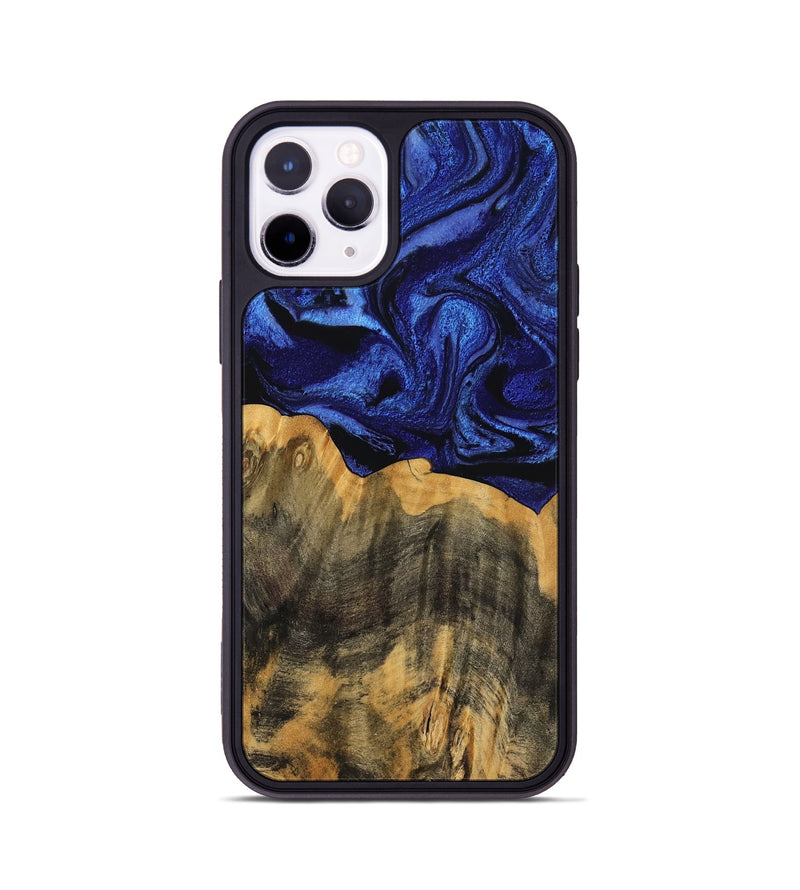 iPhone 11 Pro Wood Phone Case - Cindi (Blue, 756708)