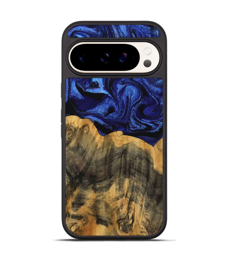 Pixel 9 Wood Phone Case - Cindi (Blue, 756708)