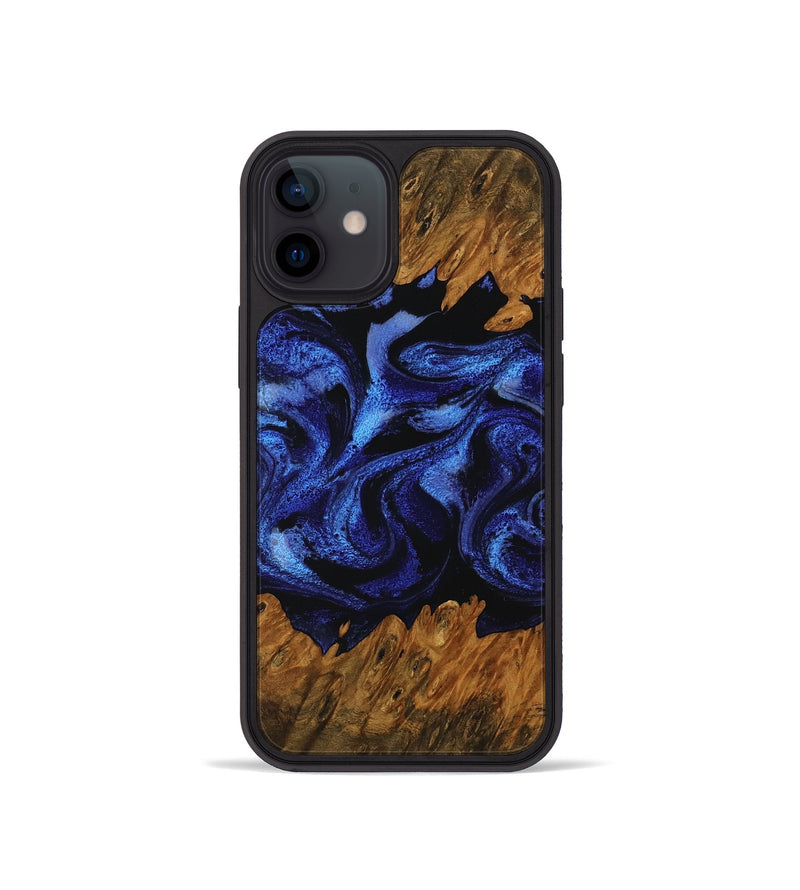 iPhone 12 mini Wood Phone Case - Sommer (Blue, 756710)