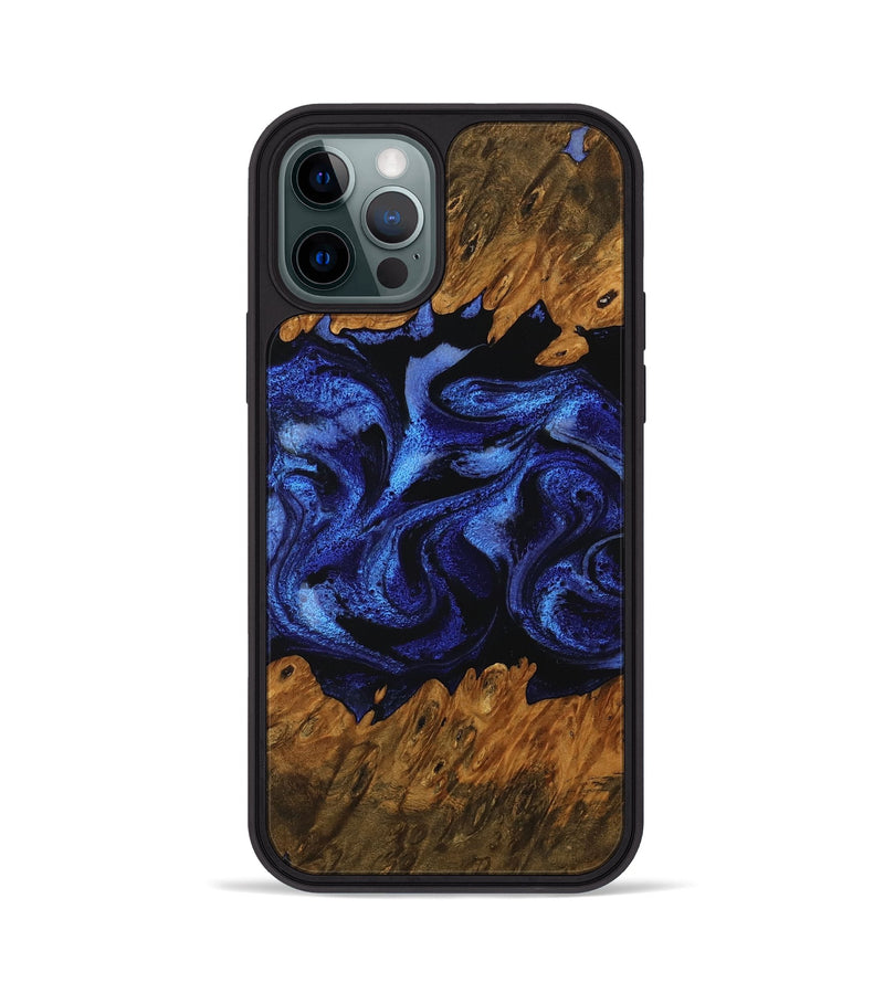 iPhone 12 Pro Wood Phone Case - Sommer (Blue, 756710)