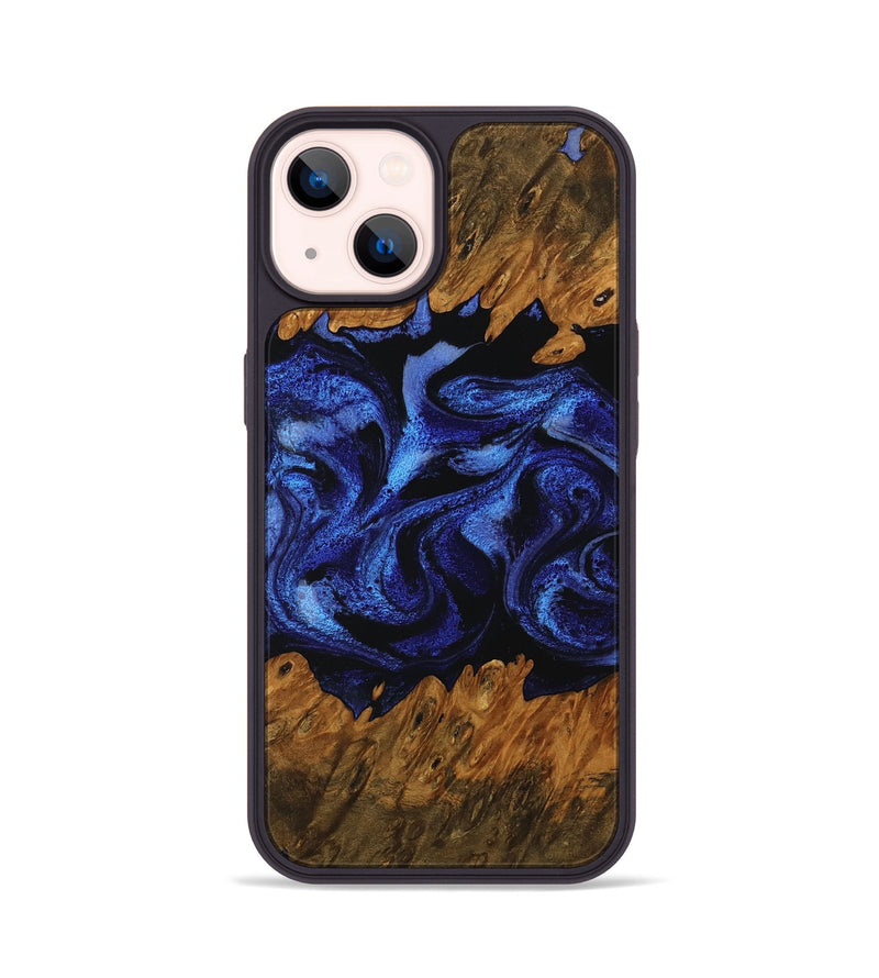 iPhone 14 Wood Phone Case - Sommer (Blue, 756710)