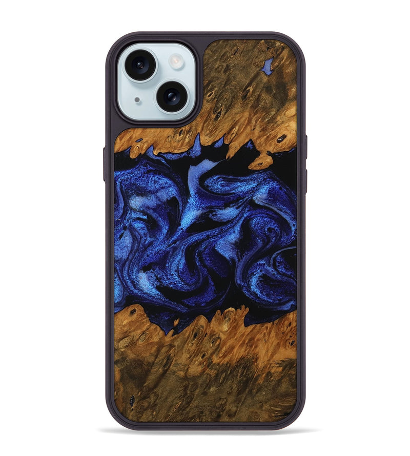 iPhone 15 Plus Wood Phone Case - Sommer (Blue, 756710)