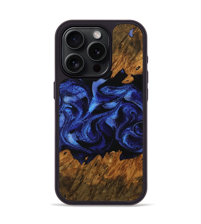 iPhone 15 Pro Wood Phone Case - Sommer (Blue, 756710)