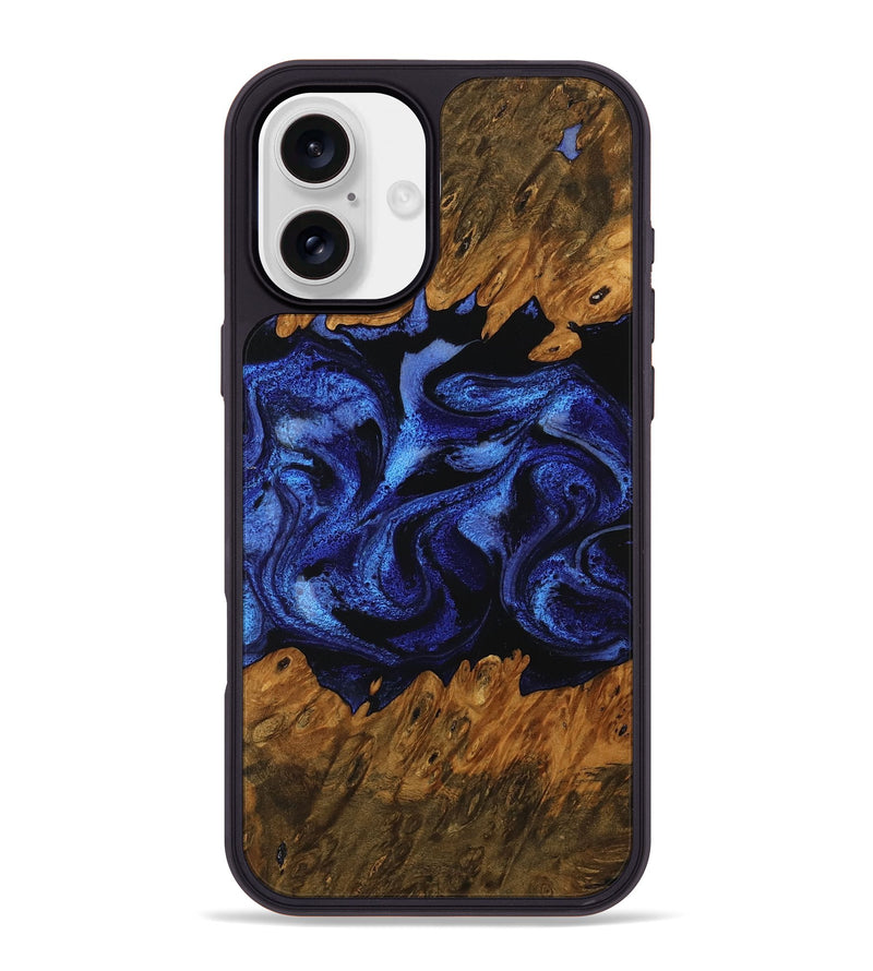 iPhone 16 Plus Wood Phone Case - Sommer (Blue, 756710)