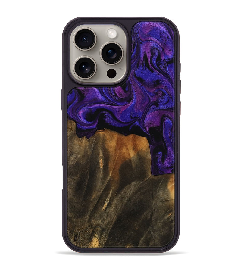 iPhone 16 Pro Max Wood Phone Case - Juniper (Purple, 756715)