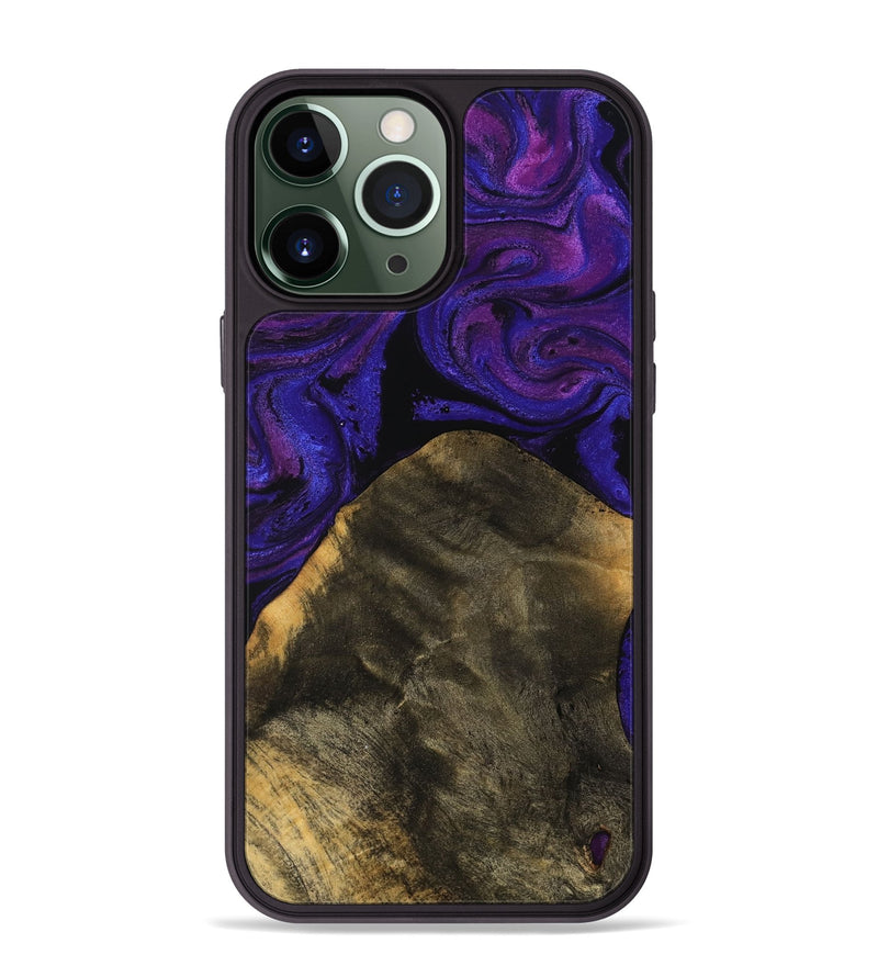 iPhone 13 Pro Max Wood Phone Case - Estevan (Purple, 756716)