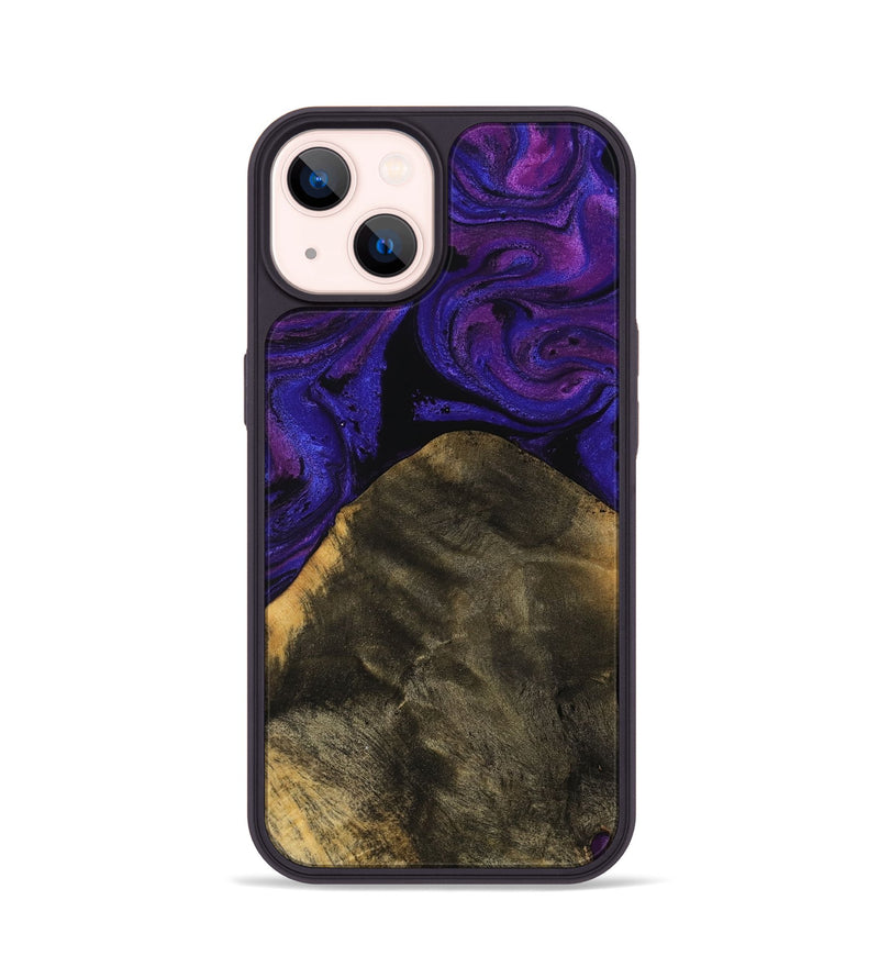 iPhone 14 Wood Phone Case - Estevan (Purple, 756716)