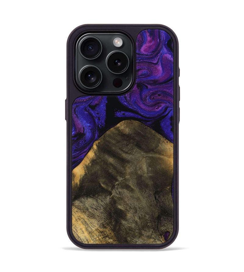 iPhone 15 Pro Wood Phone Case - Estevan (Purple, 756716)