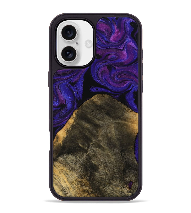 iPhone 16 Plus Wood Phone Case - Estevan (Purple, 756716)