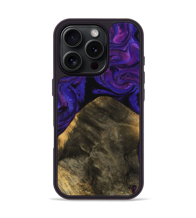 iPhone 16 Pro Wood Phone Case - Estevan (Purple, 756716)