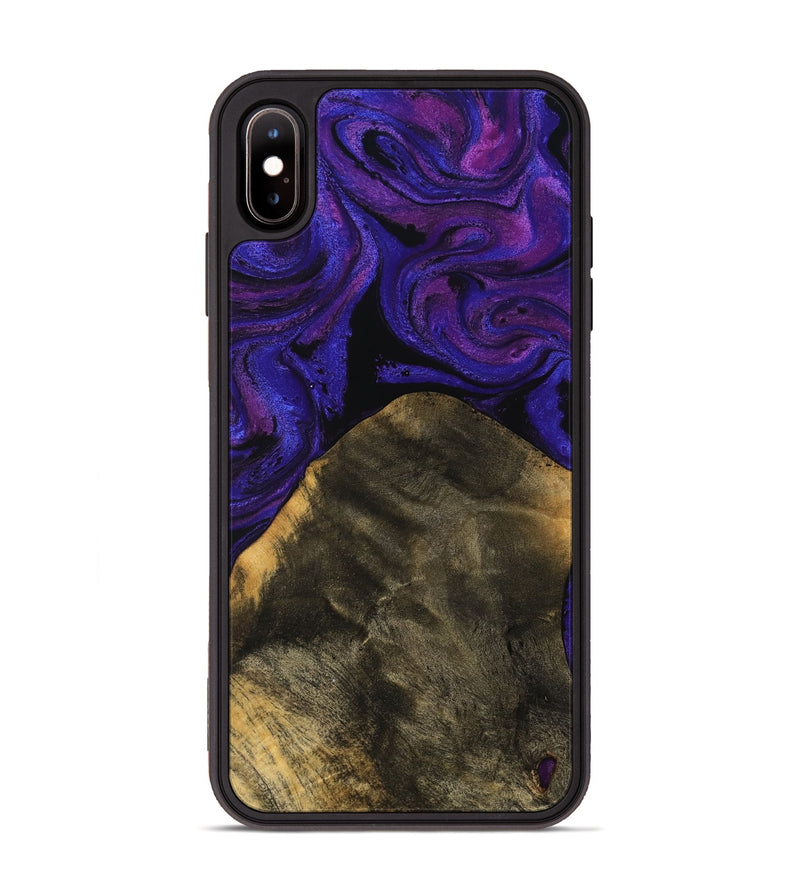 iPhone Xs Max Wood Phone Case - Estevan (Purple, 756716)