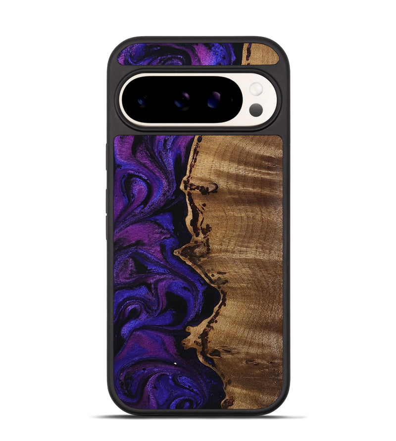 Pixel 9 Wood Phone Case - Leo (Purple, 756717)