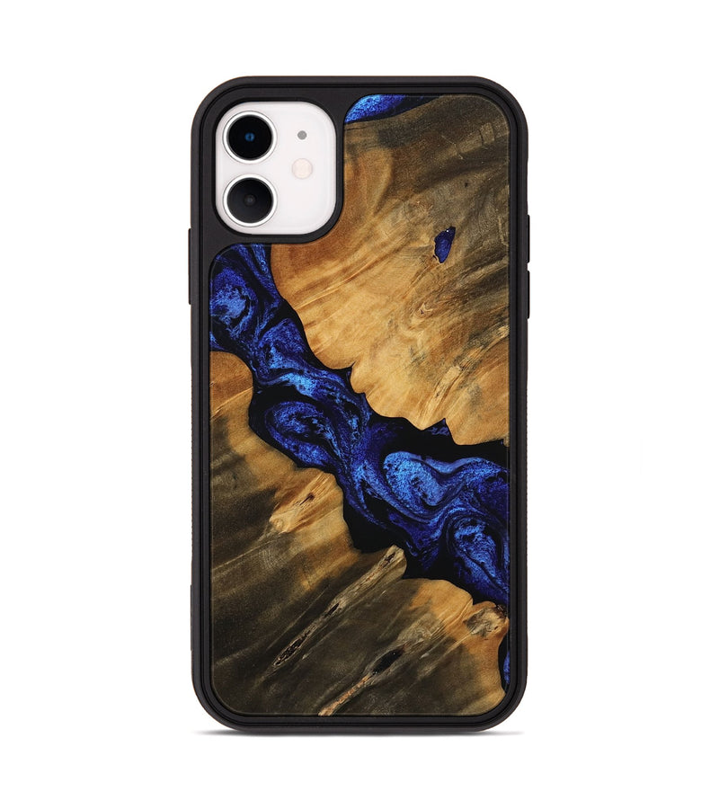 iPhone 11 Wood Phone Case - Stevie (Blue, 756719)