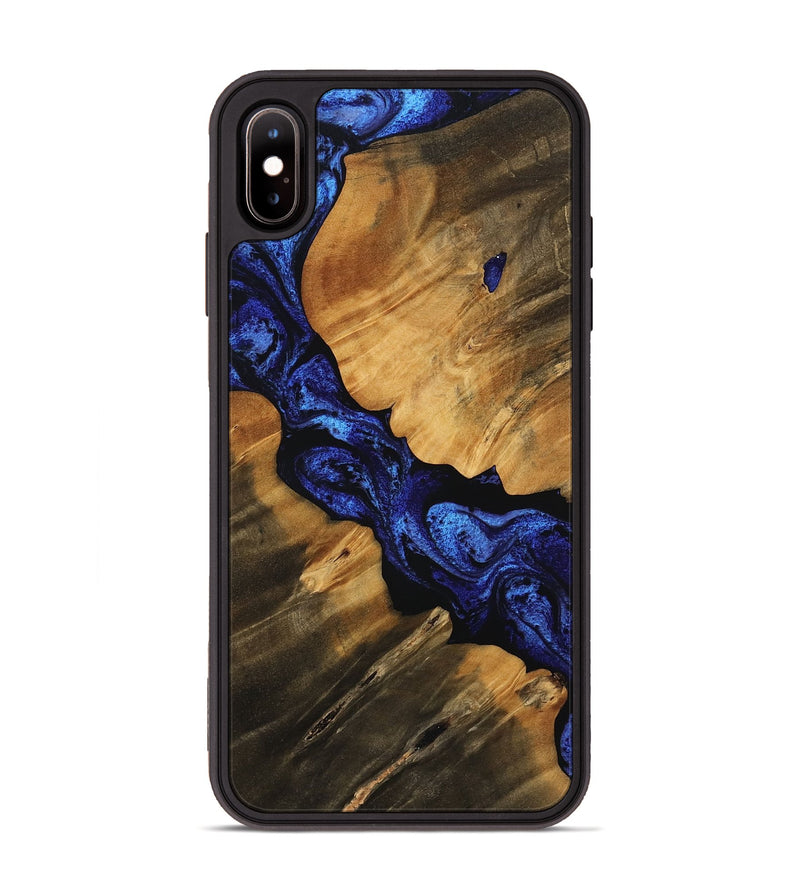 iPhone Xs Max Wood Phone Case - Stevie (Blue, 756719)