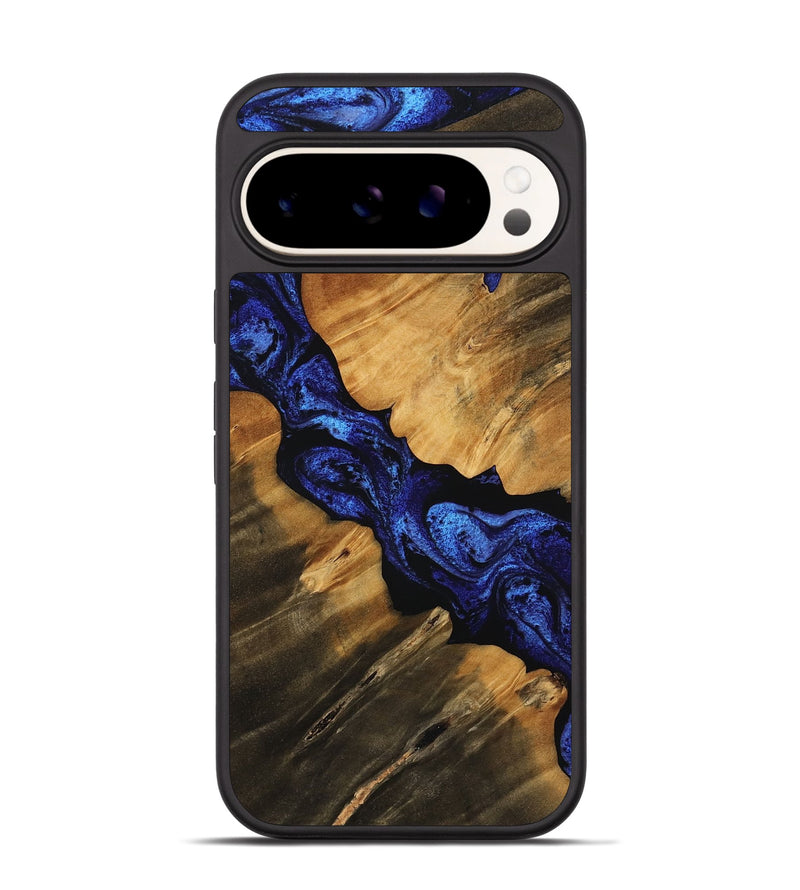 Pixel 9 Wood Phone Case - Stevie (Blue, 756719)