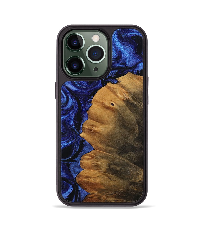 iPhone 13 Pro Wood Phone Case - Kashton (Blue, 756722)