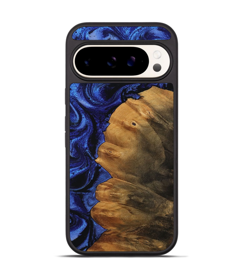 Pixel 9 Wood Phone Case - Kashton (Blue, 756722)